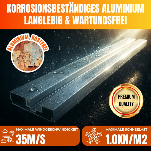 PV flat roof support