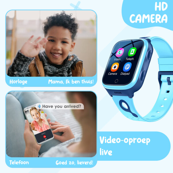UFUZON Ishiva Kids Smartwatch with 4G GPS Tracker and Phone, IPX7 Waterproof