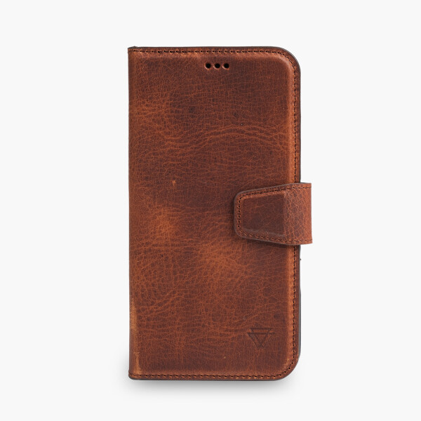 Funda de piel Wachikopa compatible con iPhone 16 con ranura para tarjetas