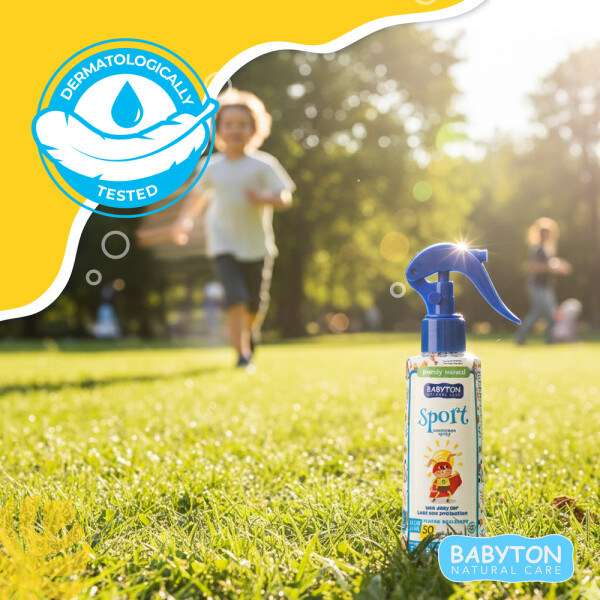 Babyton Kids Sunscreen SPF 50 Spray | Mineral, Water-resistant, Sensitive Skin