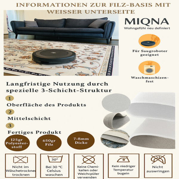 miqna Modern Kitchen Rug Gel Runner Grey White Black Coffee Design
