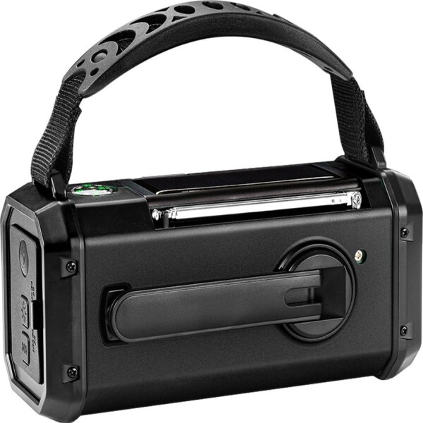 UFUZON Ishiva 10000mAh Emergency Solar Radio, Hand Crank and Battery Operated
