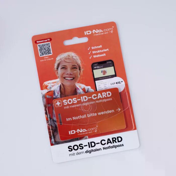 Tarjeta de notificación SOS-ID