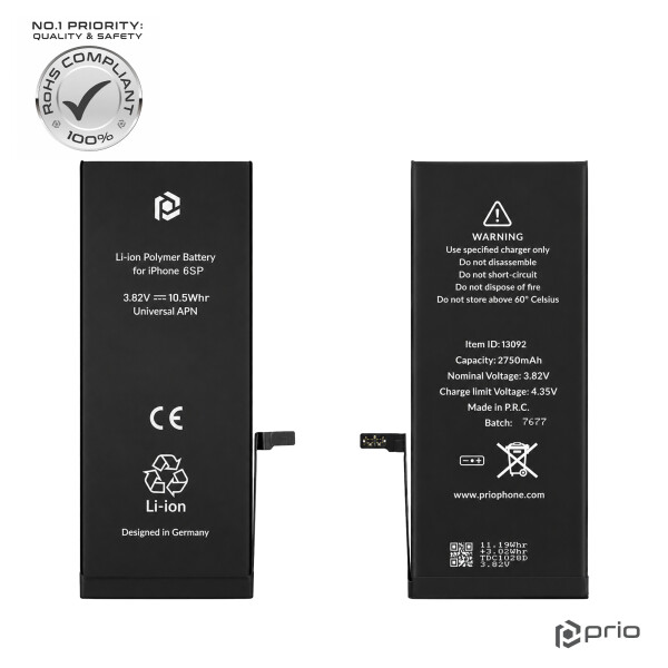 prio Batteria per iPhone 6s Plus (Universal APN)