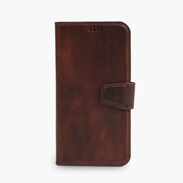 Funda de piel Wachikopa compatible con iPhone 16 Pro con ranura para tarjetas