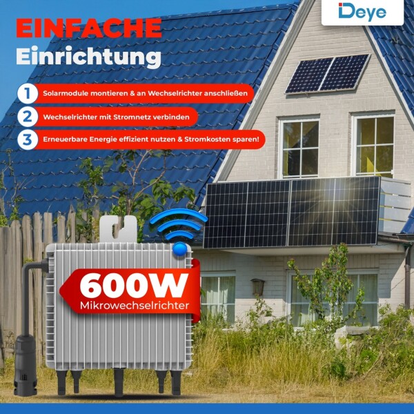 Deye SUN-M60G3-EU-Q0 | Microinverter for balcony power plant