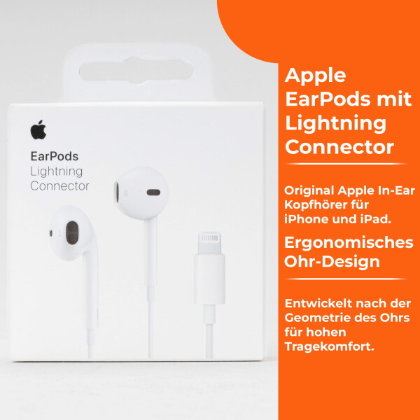 Apple EarPods with Lightning Connector white MWTY3ZM/A