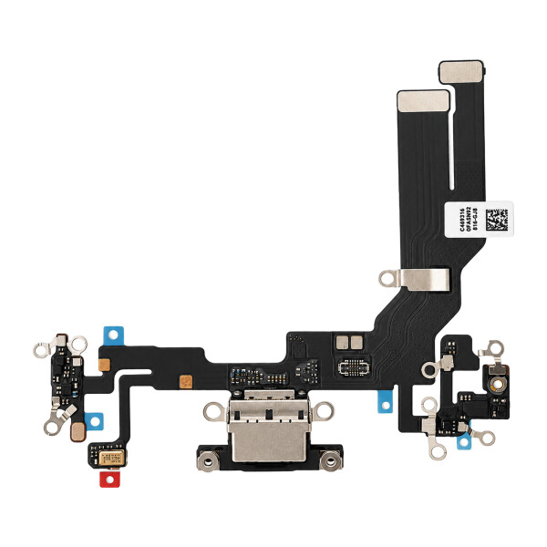 Charging Port Flex for iPhone 16e black