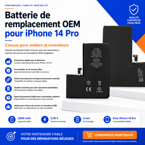 Batterie pour iPhone 14 Pro