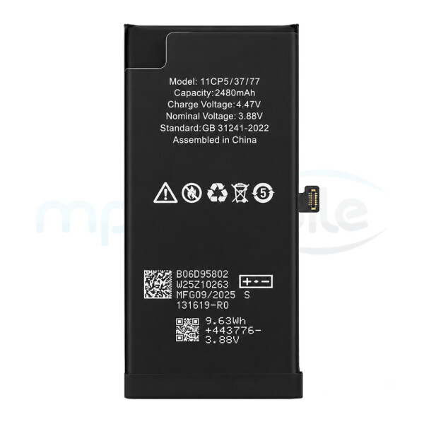 Diagnosable High-Capacity 2560mAh Battery for iPhone 13 mini