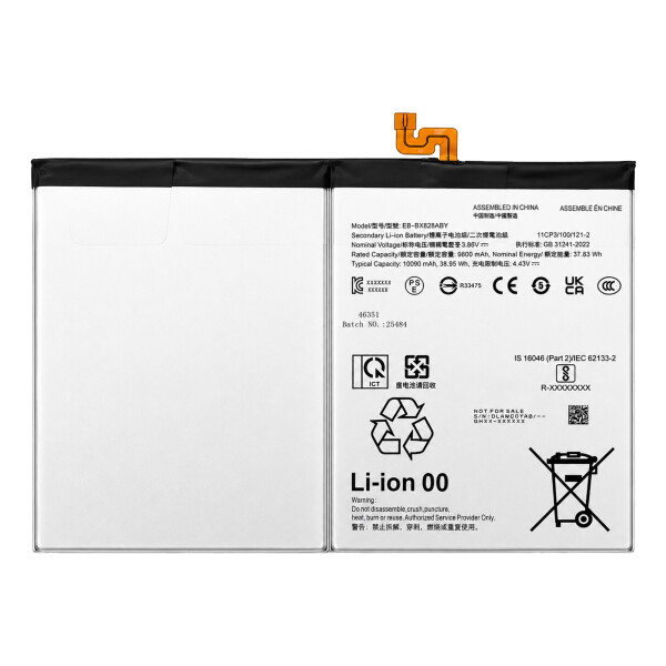 Batería EB-BX828ABY para SM-X820/X826/X620/X626 Samsung Galaxy Tab S10+/S10 FE+