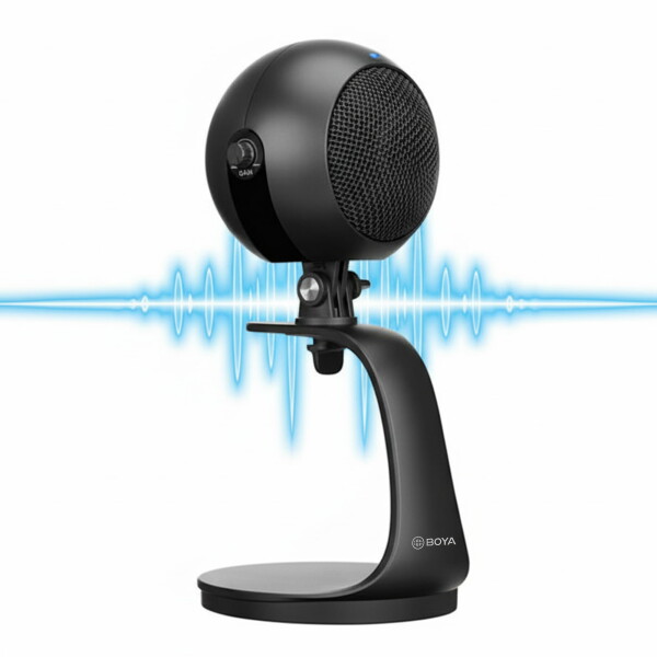 BOYA BY-PM300 USB Microphone – Podcast, Streaming, Studio, Cardioid, Plug & Play
