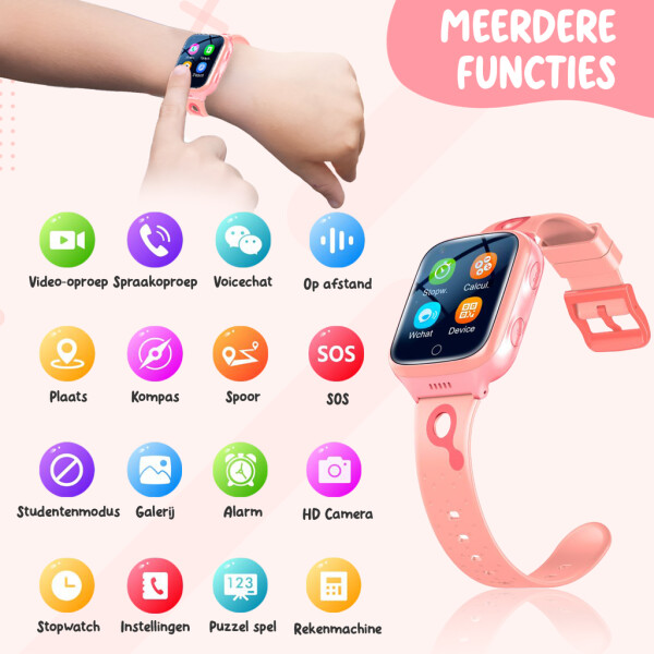 UFUZON Ishiva Kids Smartwatch with 4G GPS Tracker and Phone, IPX7 Waterproof