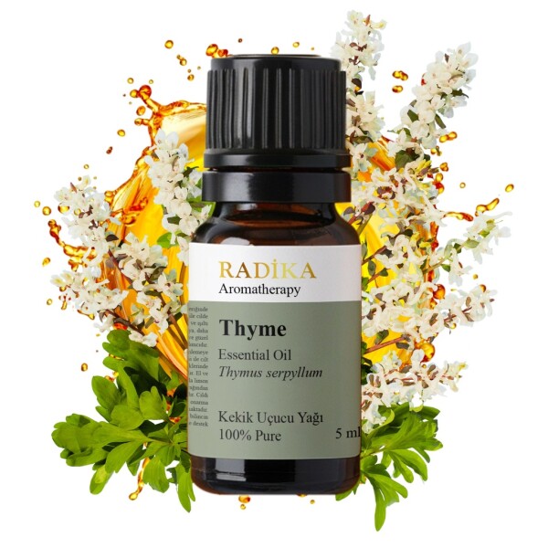 Thyme oil, essential oil, 100% pure, organic, natural, 10 ml