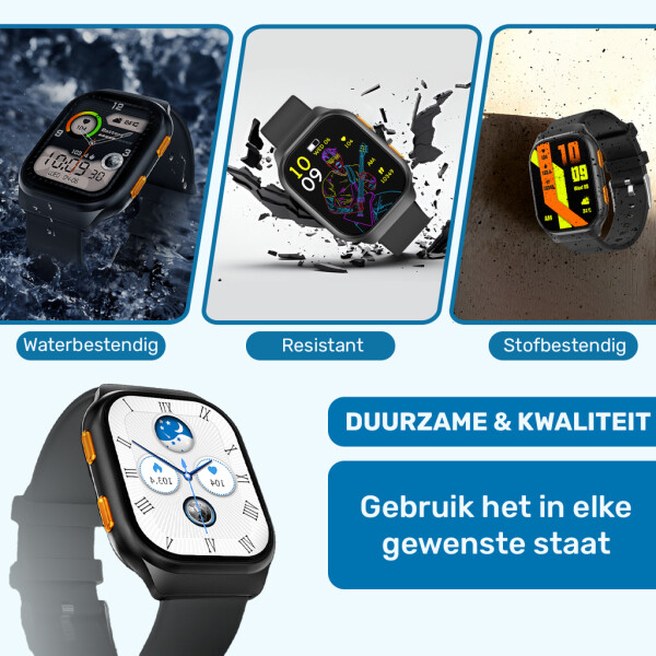 UFUZON Ishiva Smartwatch 1.96 inch AMOLED HD Display for with Bluetooth telephony