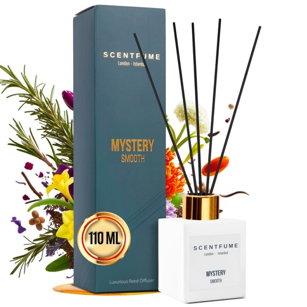 Room fragrance with fragrance stick, diffuser, bergamot, cedar, ylang ylang, patchouli, 110ml