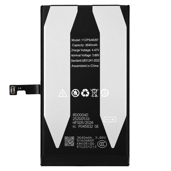 Diagnosable “Genuine” Battery for iPhone 15 - 3640mAh