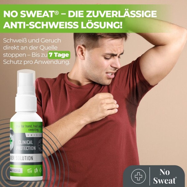 No Sweat Antiperspirant Spray 50ml - Extra Strong, 7-day protection against sweating