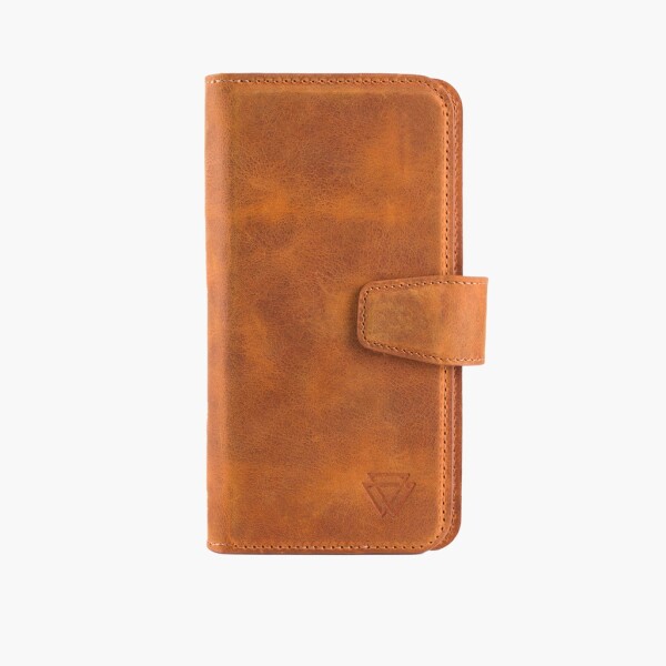 Funda de piel Wachikopa compatible con iPhone 14 con ranura para tarjetas