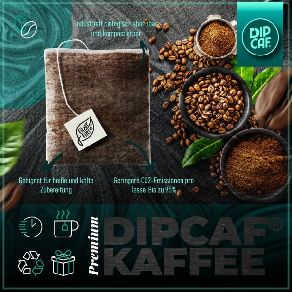 Dipcaf® Coffee Bags 35 Pieces | Mild Filter Coffee in Bags – 50g Gift Set