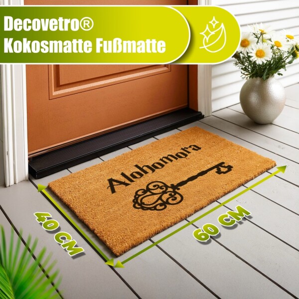 Decovetro® Coconut Mat Doormat | 40x60 cm | 100% natural coconut fibers