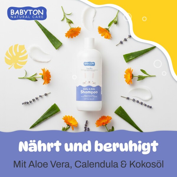 Babyton Baby Shampoo 400ml – Tear-free, SLES & Paraben-free, Vegan & Gentle