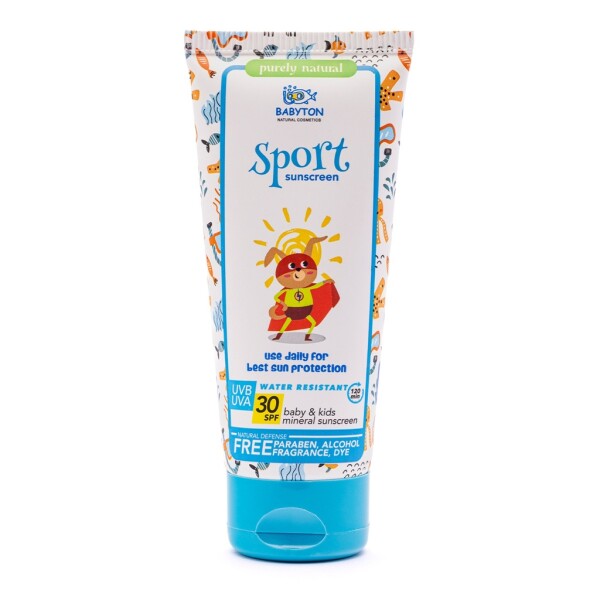 Babyton Mineral Sunscreen SPF 30 for Babies & Children, Water-Resistant, Gentle