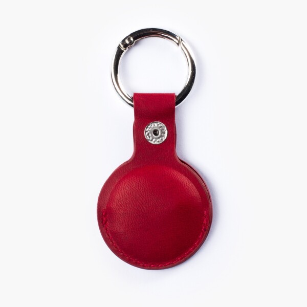 Wachikopa Leather AirTag Keychain, Handmade Protective Case