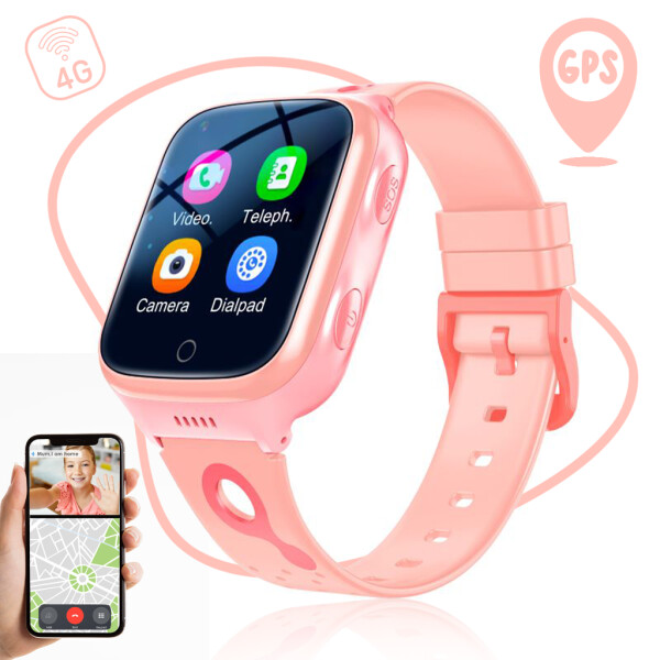 UFUZON Ishiva Kids Smartwatch with 4G GPS Tracker and Phone, IPX7 Waterproof