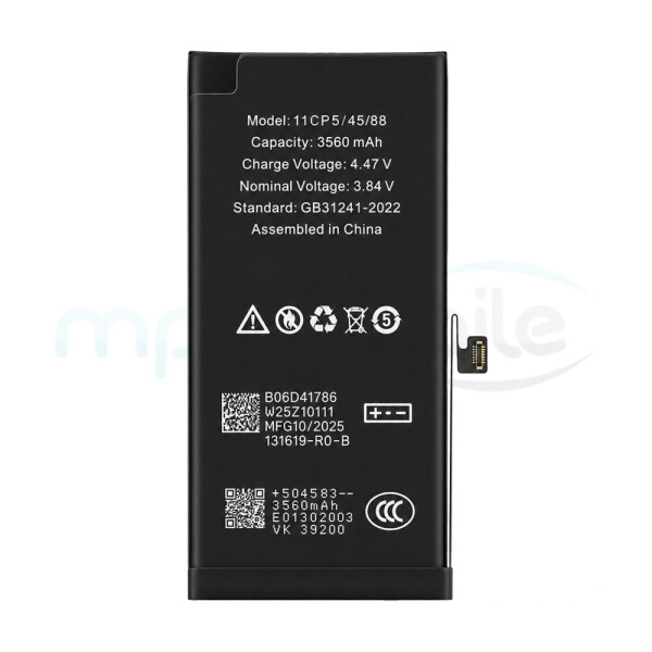 Diagnosable High-Capacity 3560mAh Battery for iPhone 13