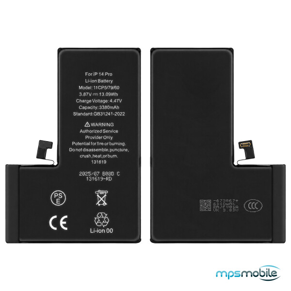 Diagnosable High-Capacity 3380mAh Battery for iPhone 14 Pro
