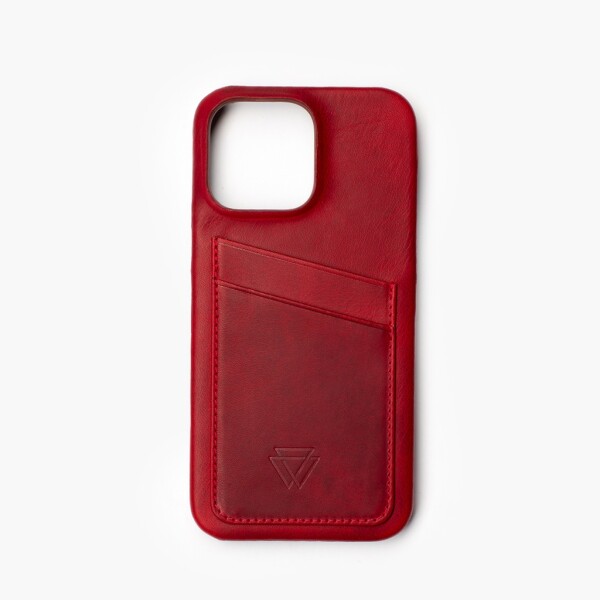Capa de couro Wachikopa Full Wrap para iPhone 13 Pro Max com compartimentos para cartões.