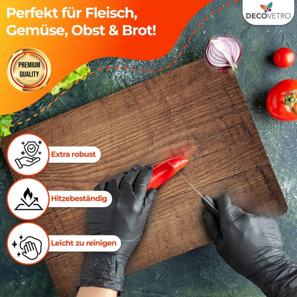 Decovetro Glass Cutting Board | 40x30cm | Glass Cutting Board | Easy to clean