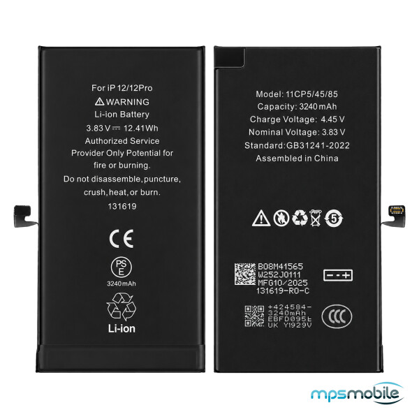 Diagnosable High-Capacity 3240mAh Battery for iPhone 12 / 12 Pro
