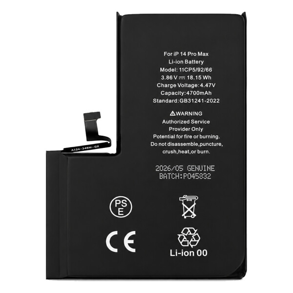 Diagnosable “Genuine” Battery for iPhone 14 Pro Max - 4770mAh