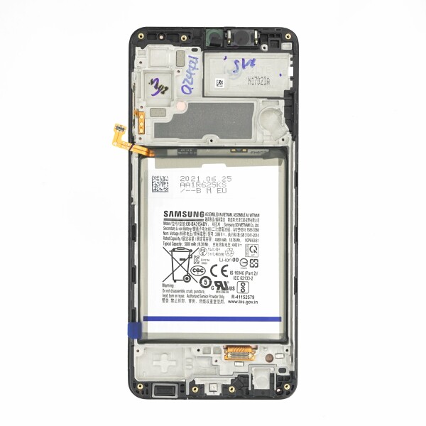Samsung Display Unit + Cornice + Batteria A225 Galaxy A22 nero GH82-26241A