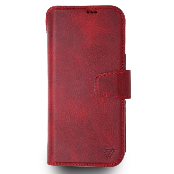 Capa de couro Wachikopa para iPhone 17 Pro Max com compartimento para cartão MagSafe
