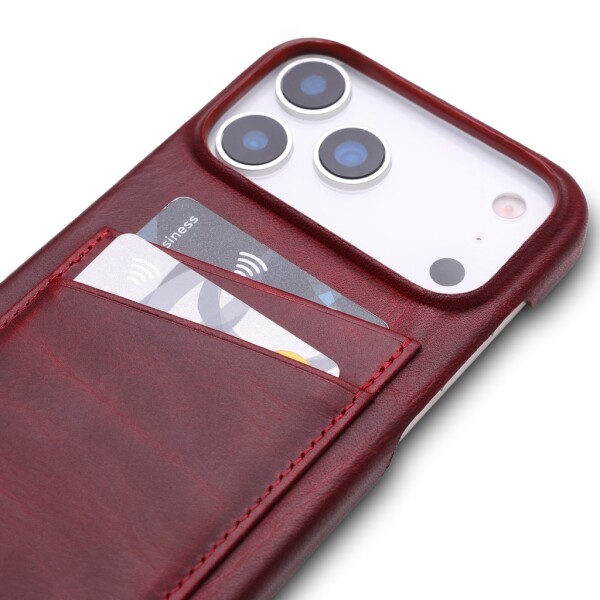 Wachikopa Full Wrap Leather Case for iPhone 17 Pro with Card Slots