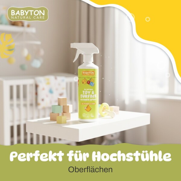 Babyton Natuurlijke Reiniger 500 ml | Niet giftig, op plantenbasis, voor baby's en kinderen
