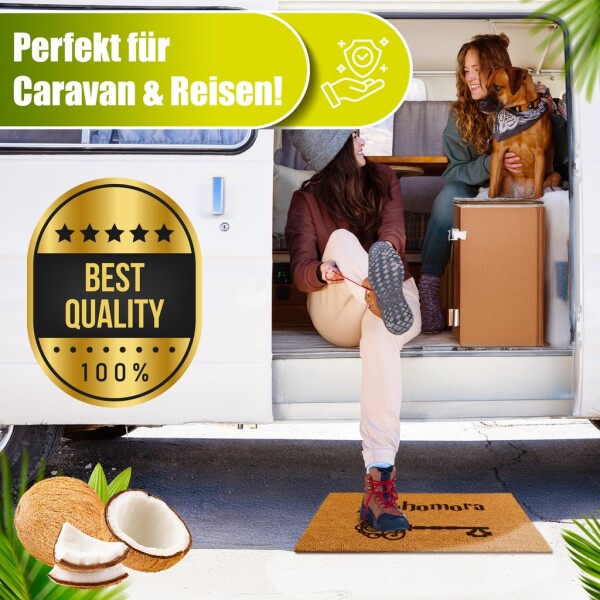 Decovetro® Coconut Mat Doormat | 40x60 cm | 100% natural coconut fibers
