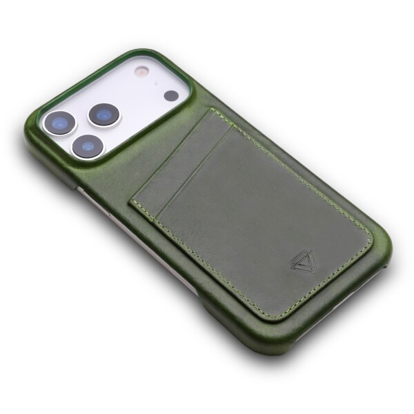 Capa de couro Wachikopa Full Wrap para iPhone 17 Pro Max com compartimentos para cartões.
