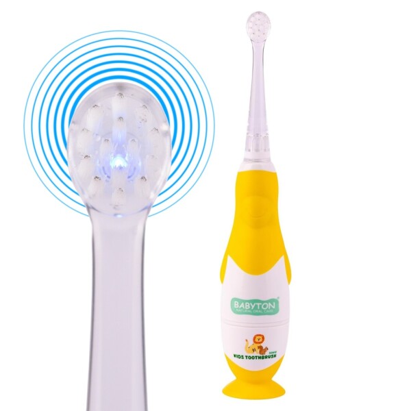Sonic Baby Toothbrush with LED & Replacement Head, Extra Soft, BPA-Free (0-3 Years)