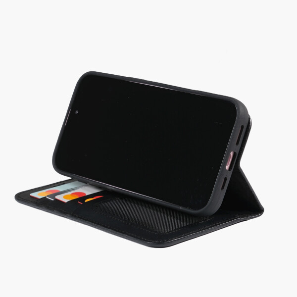 Funda de piel Wachikopa compatible con iPhone 16 con ranura para tarjetas