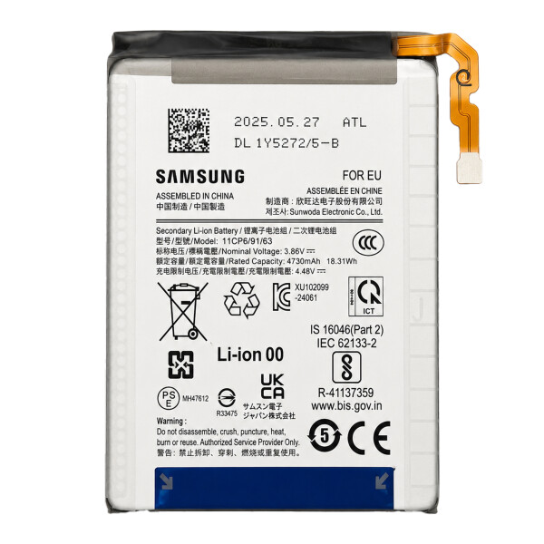 Samsung Battery(SUB) EB-BF742ABE SM-F761 Galaxy Z Flip7 FE GH82-37737A