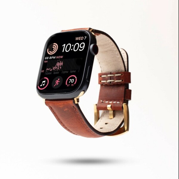 Wachikopa Genuine Leather Strap for 42-45 mm Smartwatch, Handmade