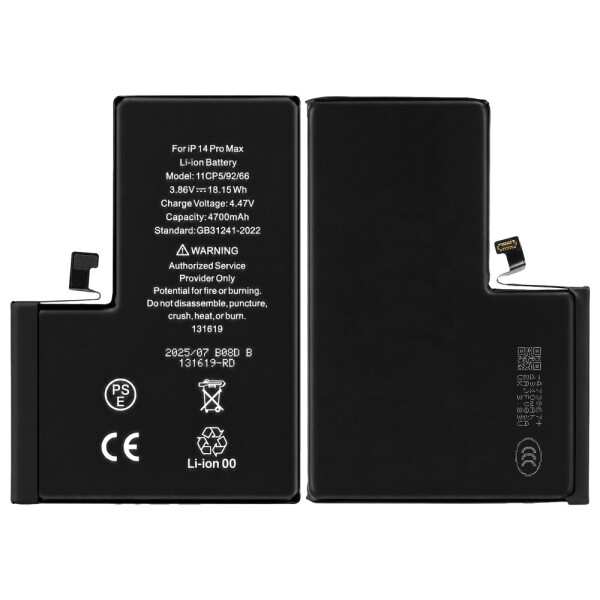 Diagnosable High-Capacity 4770mAh Battery for iPhone 14 Pro Max