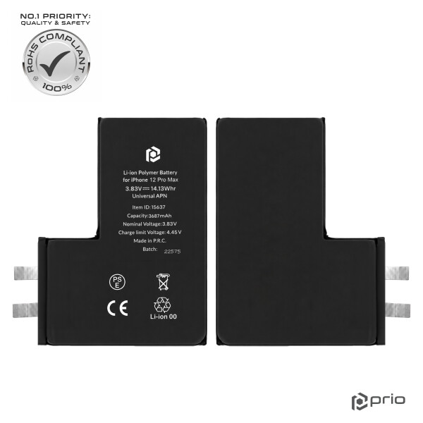 Batería Prio para iPhone 12 Pro Max (sin cable flexible)