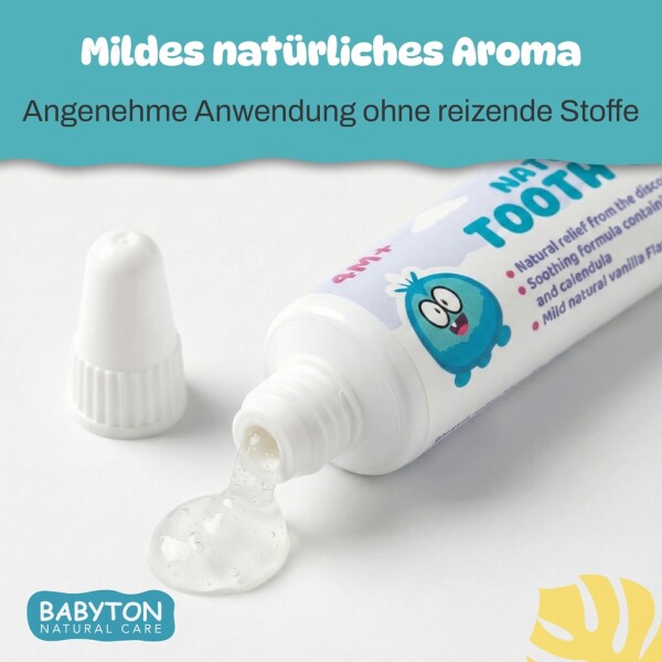 Babyton Baby Teething Gel 15g | Natural, Fluoride-Free & Gentle Dental Care