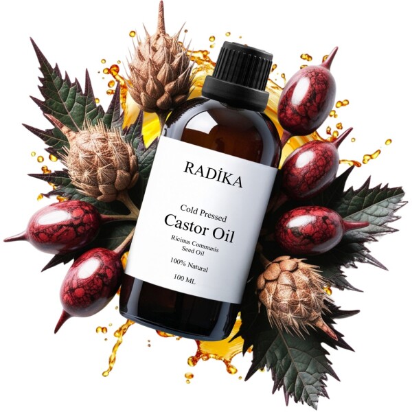 Castor oil, essential oil, 100% pure, organic, natural, 100 ml