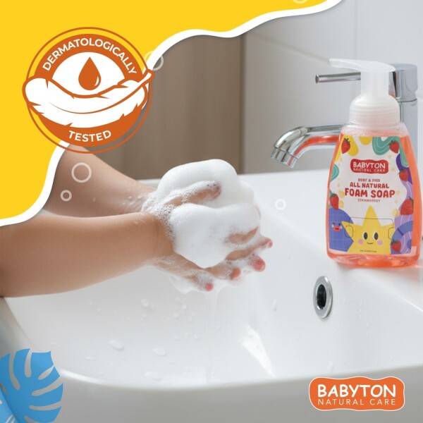 Babyton Naturalne mydło w piance dla dzieci 350 ml – delikatne i bez parabenów